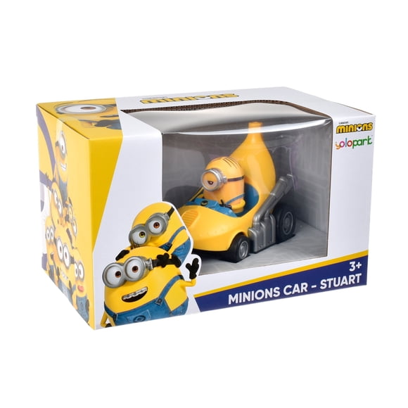 Vehiculo a friccion con forma de banana Minions