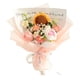 thumbnail image 5 of Ramo De Flores De Ganchillo Ya Hecho Para Aniversario, Regalo Del Día De San Valentín, Café, Flor Rosa, 5 of 5