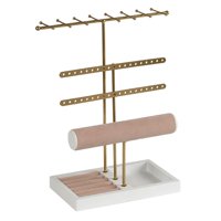 Ioensy - Estante De Presentación De Joyería, Soporte Moderno Y Duradero Para Pendientes, Para Tienda, Escritorio Y Dormitorio