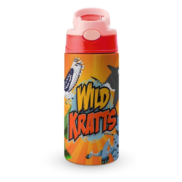 Botella de Agua Infantil Wild Kratts Rosa 12 oz