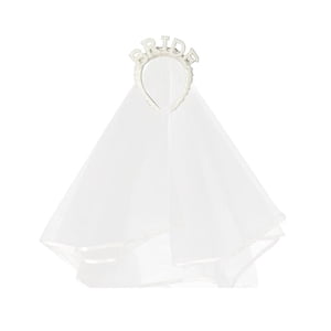 Magideal - Diadema De Novia Con Velo, Velo De Fiesta, Accesorios Para Fotos, Diadema Brillante, Tocado De Novia, Tiara De Diamantes De Imitación Para Compromiso