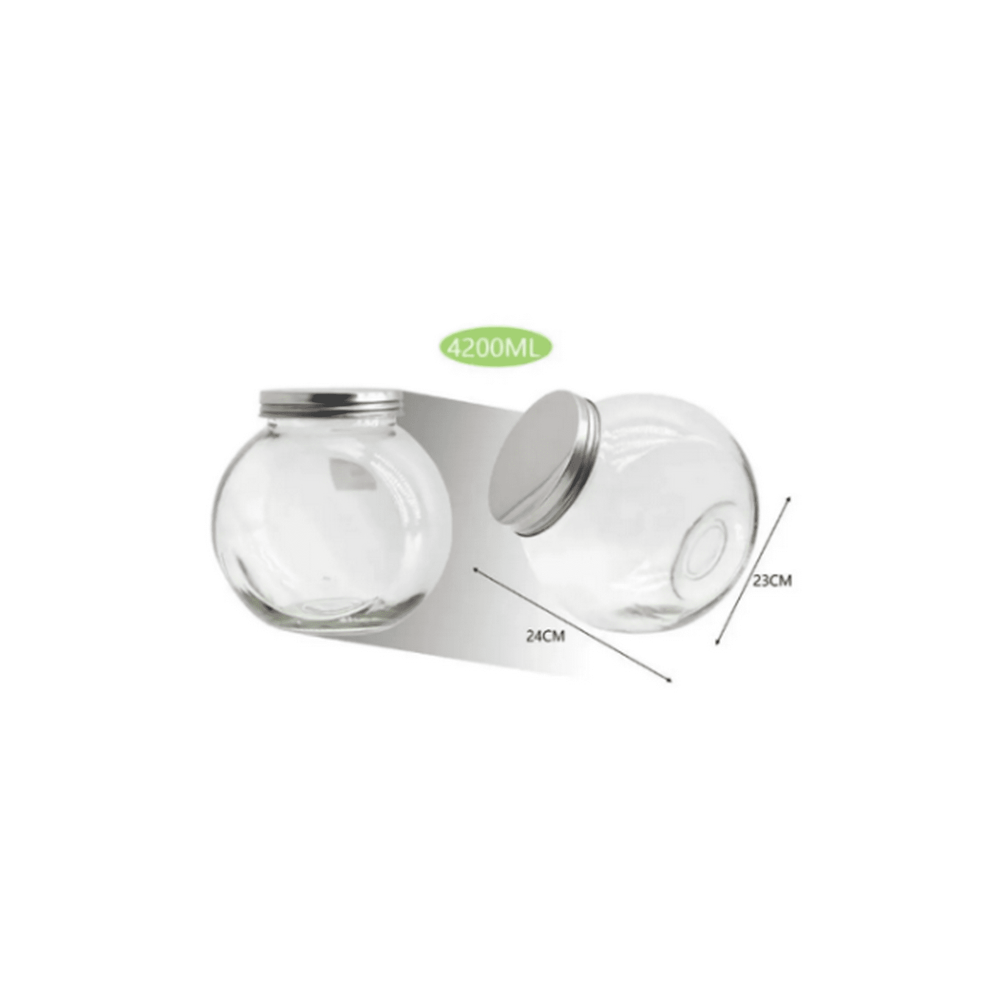 Genérico - Tarro Sellado De Vidrio 4200ml