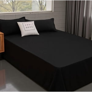 Riqui - Sábanas 1.5 Plazas Negro