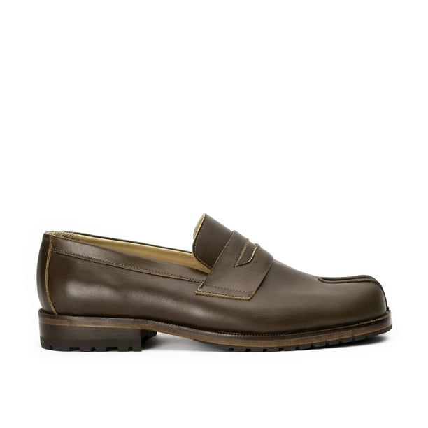 Zapato Cuero Tabi Café Landazuri