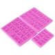 thumbnail image 2 of Molde de silicona alfanumérico de 3 piezas para hacer letras mayúsculas y minúsculas para hacer tartas de arcilla, chocolate y rosa., 2 of 8