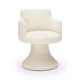 thumbnail image 1 of Silla de comedor TOV Furniture Jeffree crema giratoria de bouclé, 1 of 6