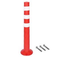 Ioensy - Poste De Barrera De Estacionamiento Con Bolardo Reflectante Para Entrada De Vehículos, Estilo E, 70 Cm