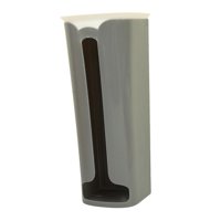 Magideal - Caja De Almacenamiento Multiusos Bolsas De Comestibles Titular Contenedores Decorativos Dispensador Con Tapa Montaje En Pared Para Despensa Hogar , Gris