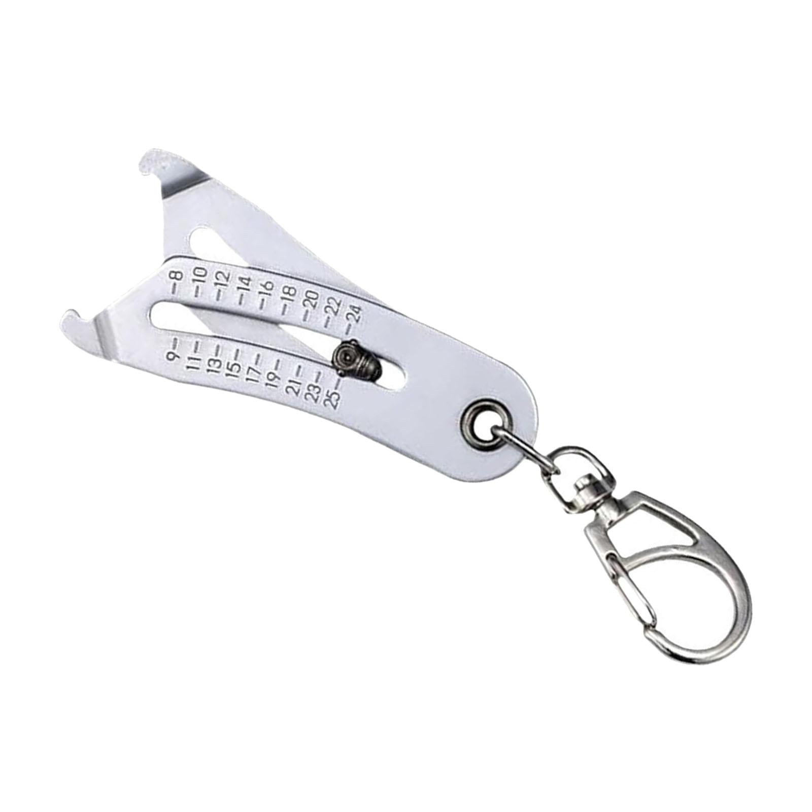 Magideal - Llavero Verificador De Tamaño De Rosca De Precisión Portátil, Identificador De Calibre De Rosca De Perno De Tuerca, Resistente Y Práctico, Alto Rendim