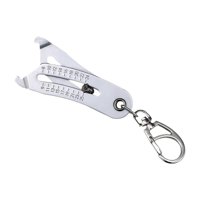 Magideal - Llavero Verificador De Tamaño De Rosca De Precisión Portátil, Identificador De Calibre De Rosca De Perno De Tuerca, Resistente Y Práctico, Alto Rendim