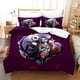 thumbnail image 1 of Nightmare Before Christmas Jack Sally Quilt Duvet Cover Set Double3-Piece Bedding Set, 1 of 5