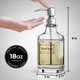 thumbnail image 4 of Dispensador De Jabón Paquete De 2 Unidades Vidrio Grueso 530 Ml Plateado, 4 of 8