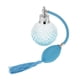 thumbnail image 1 of botella de perfume de cristal de cristal azul spray atomizador vidrio recargable regalo, 1 of 3