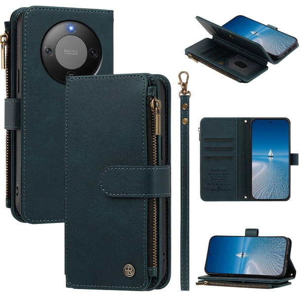 Funda Honor Magic8 Lite con Cremallera, Verde