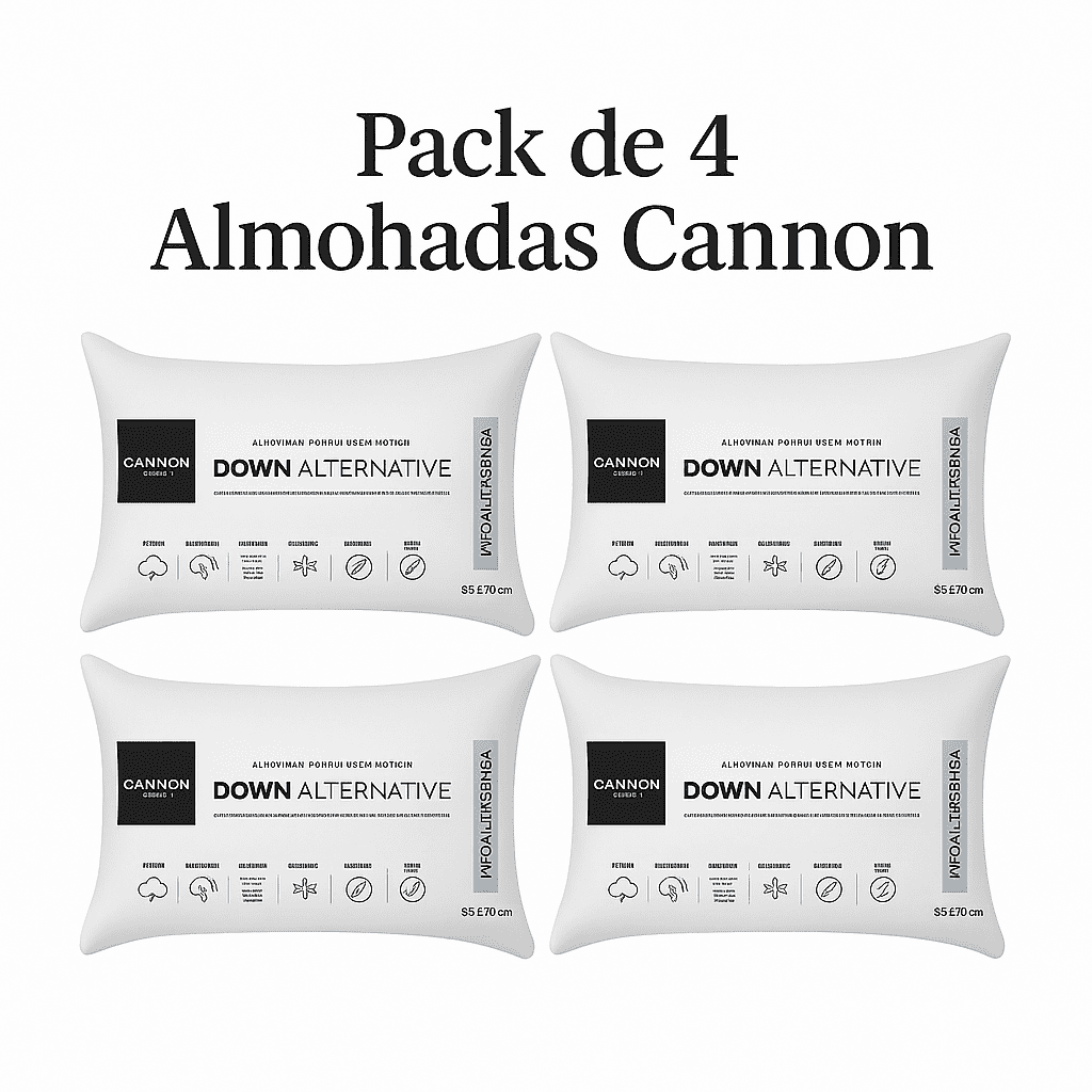 Cannon - Set 4 Almohada Canon Down Alternative 50x70