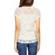 thumbnail image 5 of INSPIRE CHIC Día de San Valentín Blusa Casual de Mujer con Mangas Cortas Transparentes de Encaje Floral L Blanco, 5 of 7