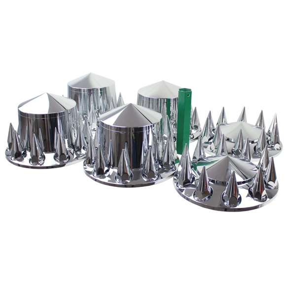 Kit combinado de tapacubos KASONG de 33 mm con cubiertas de eje con púas