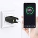 thumbnail image 5 of Bloque de carga USB C, 20 W, doble puerto, carga rápida, paquete de 2, negro, 5 of 7
