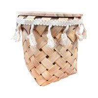 Oem - Servilletero De Bambu Porta Pañuelo Madera Decorativo Tejido