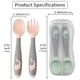 thumbnail image 2 of Twisted Forks And Spoons With Boxes, Heat-resistant, BPA-free Baby Products Set, With A Travel Safe Box - Easy To Grip And Bend, Suitable For Infant Feeding And Training, 2 of 4