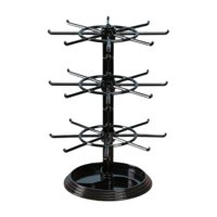 Magideal - Soporte Para Joyas Expositor Rotatorio Soporte Para Brazaletes Organizador De Llaveros Y Torre De Exhibición De Fácil Montaje Adecuado Para Regalos Y Negro