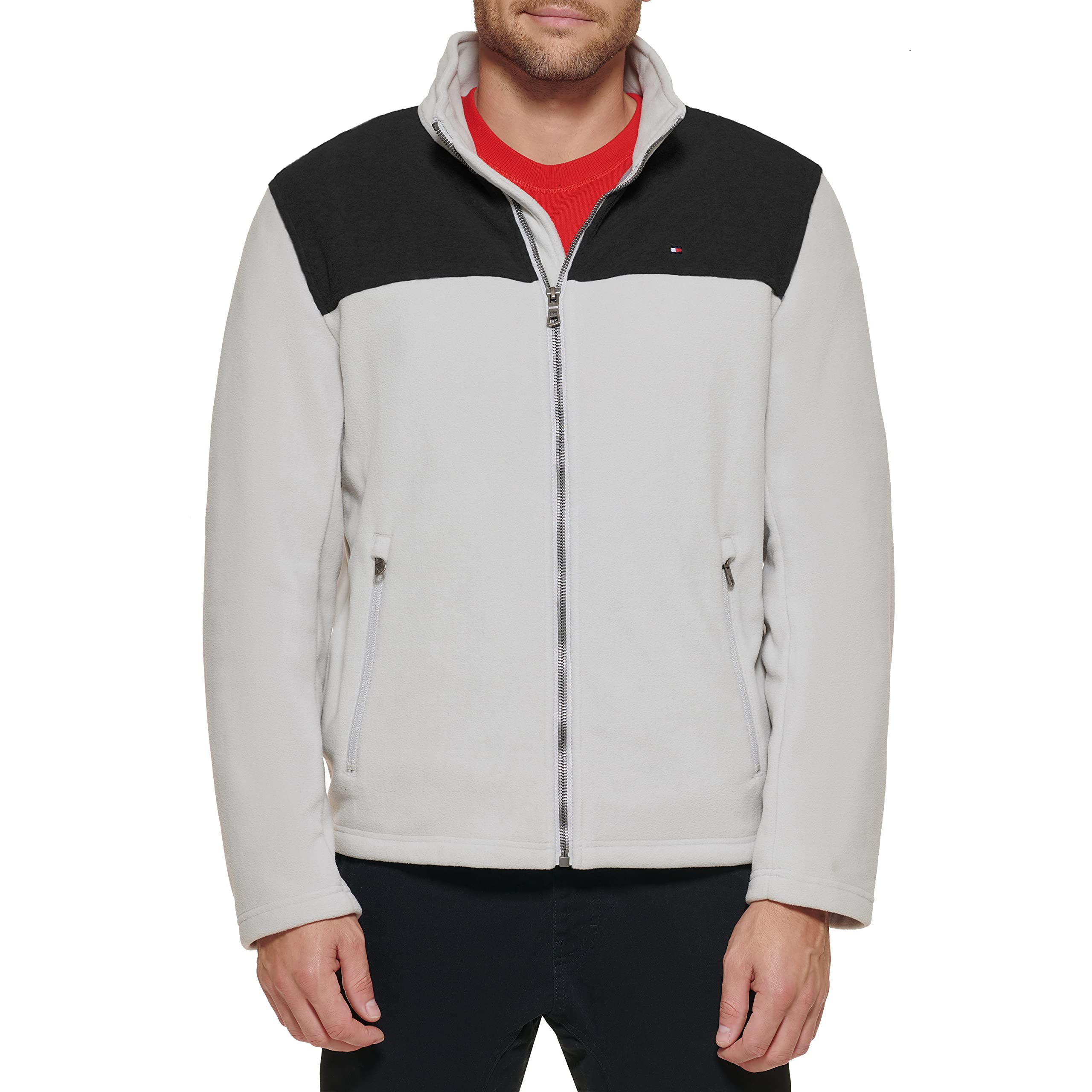 Chaqueta Tommy Hilfiger Clásica De Forro Polar Con Cremallera Frontal Para Hombre