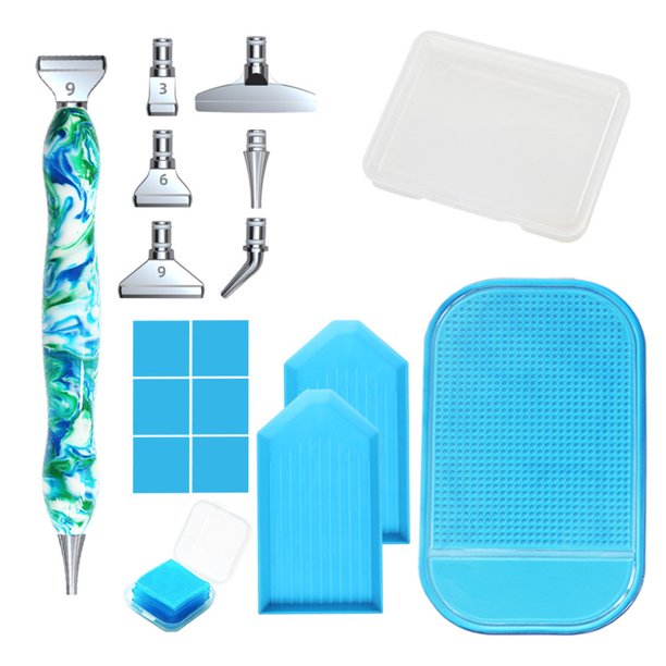 Kits De Bolígrafos Para Pintar Con Diamantes, Puntas De Bolígrafo De Acero Inoxidable