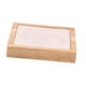 thumbnail image 4 of Soporte De Bandeja De Joyería De Terciopelo De Madera Cuadrado De Almacenamiento Para Pulsera Cadenas Pendiente Beige, 4 of 5