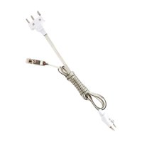 Magideal - Cuerdas De Cuerpo De Esgrima Multifunción, Enchufe De Tres Pines, Dispositivos De Esgrima De Alambre De Cabeza Flexible Duradero, Lámina/Sables/Cuerda Blanco