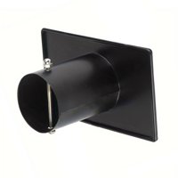 Ioensy - Adaptador De Canaleta Para Cadena De Lluvia, Fácil De Instalar, Accesorios Negros Resistentes Con Perno