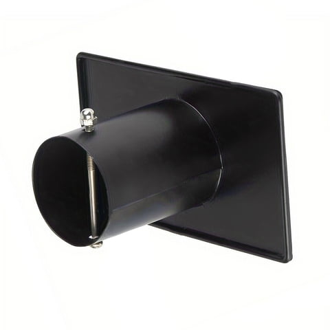 Ioensy - Adaptador De Canaleta Para Cadena De Lluvia, Fácil De Instalar, Accesorios Negros Resistentes Con Perno