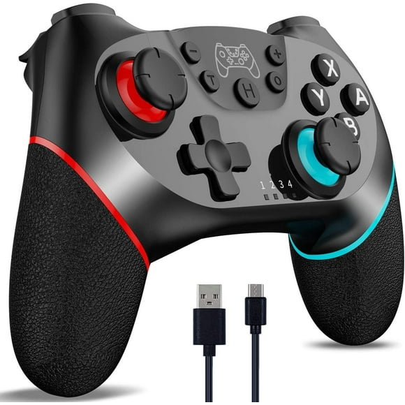 AARONMEI Gamepad Remoto Wireless Compatible con Switch/Lite/OLED Giroscopio 6 Ejes Doble Motor Turbo