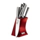 thumbnail image 2 of Set De Cuchillos Con Soporte 6 Piezas Burgundy, 2 of 3