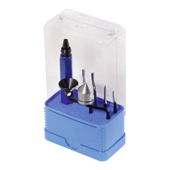 Juego de desbarbado NOGA SP1010 de 7 piezas con orificio de mandril de 5/8" (≈1,6 cm)