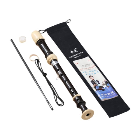 Bothyi - Flauta Dulce Soprano Alemana, Instrumento Musical Para Instrumentistas, Color Negro