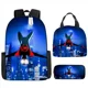 thumbnail image 1 of 3pcs/set Disney Children 3d Cute Spider Man Design Backpack Stitch Boys Primary School Bag Kids Kindergarten Backpack Mochila, 1 of 3