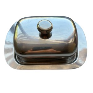 Genérico - Mantequillero Acero Inoxidable 500Cc Blanco