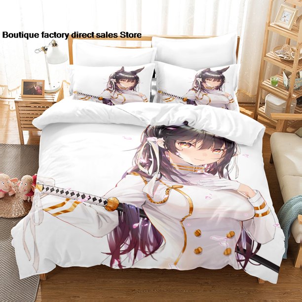 Azur Lane Bedding Set Single Twin Full Queen King Size Bed Set Aldult Kid Bedroom Duvetcover Sets bed sheet set -3Bed Sheets