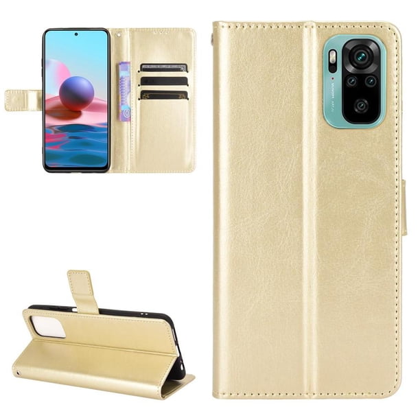 Funda tipo libro para Xiaomi Poco M5S, cartera todo‑en‑uno, funda multifuncional con tarjetero y correa de muñeca desmontable