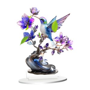 Magideal - Letrero De Mesa Plano 2D Con Patrón Colorido, Accesorio Acrílico, Impermeable, Multiusos, Con Base, Colección De Escritorios, Decoración De Escritorio Patrón De Pájaros