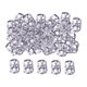 thumbnail image 3 of 100x Dreadlocks Beads Rings Accesorios Para El Cabello Para Mujeres Y Hombres Trenzado De Cabello Plata 8mmx9mm, 3 of 5