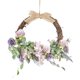 thumbnail image 4 of Guirnalda De Flores De Aro De Ratán Primavera Decoración De Guirnalda De Puerta Delantera Púrpura, 4 of 5