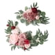 thumbnail image 1 of Guirnalda de flores colgante hecha a mano con hojas , arco de boda, corona de rosas para decoración de adorno de mesa de fondo de arco de boda , Vino Rosado Tinto Opción 5J, 1 of 5