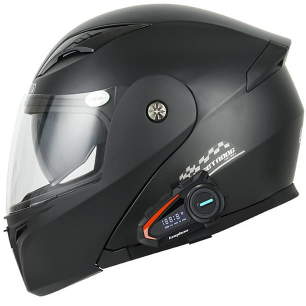 Casco Moto Getnoog Kuqibao Con Bluetooth K10 - Negro