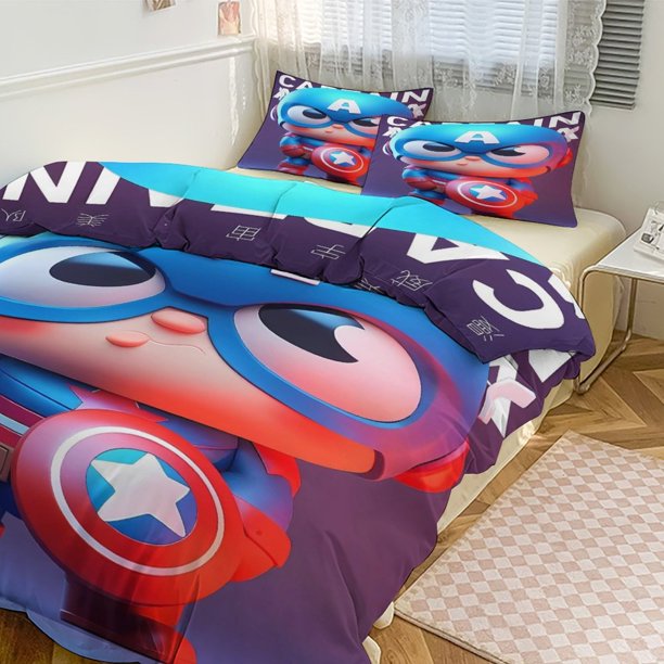 Avengers Guardians of The Galaxy Comforter, Twin/Ful Boys Kids Bedding Sets Bed Sheets