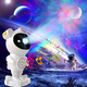 thumbnail image 2 of Lampara Mesa Creativo Estrella Astronauta Iluminar Mesa Rondon, 2 of 3