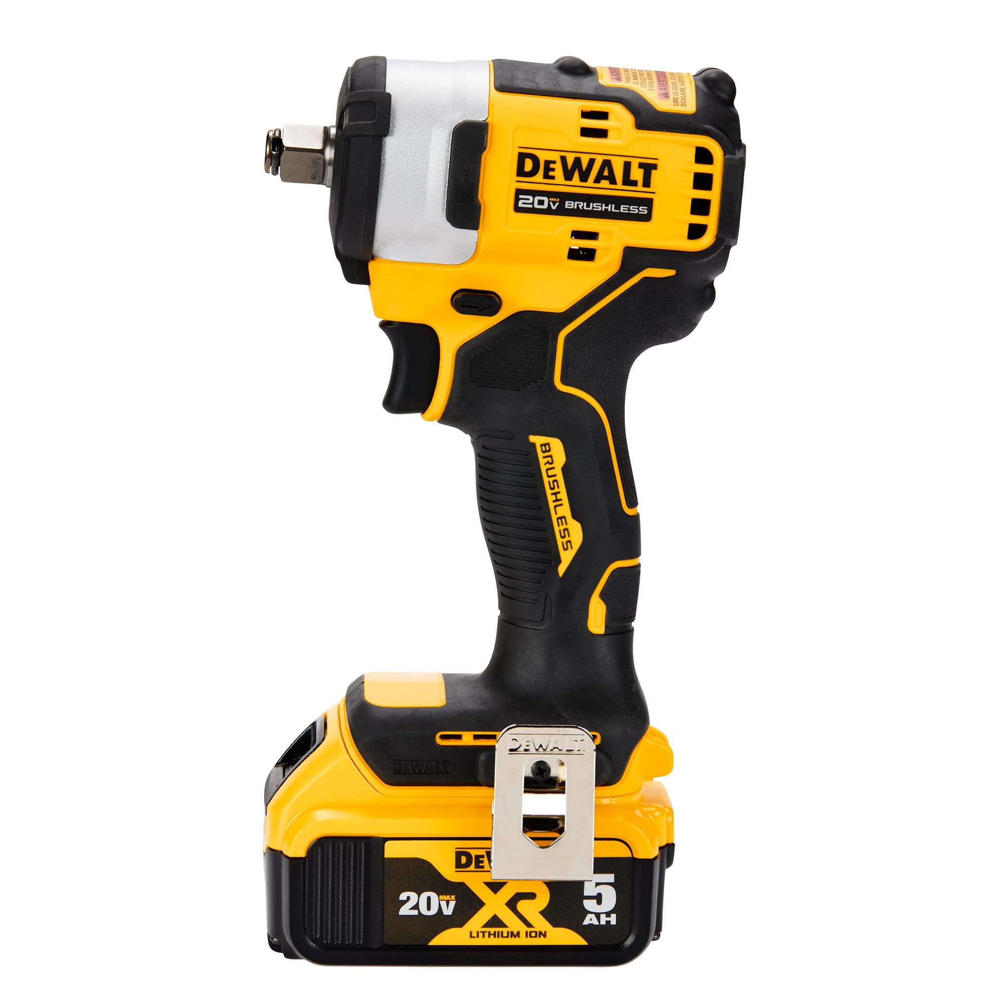 Llave De Impacto Inalámbrica Dewalt Dcf911p2, 20 V Máx. * 1/2 Pulgada Con Yunque Con Forma De Aro