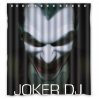 Pinghai - Cortina De Ducha Joker Dj Con Ganchos (167 X 183 Cm)