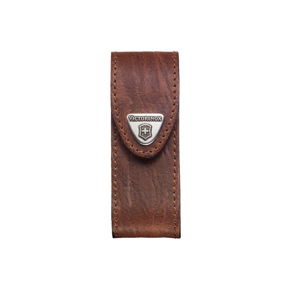 Victorinox - Estuche De Cuero Color Café Para Cinturón. Tamaño 10,2x4x3,2 Cm