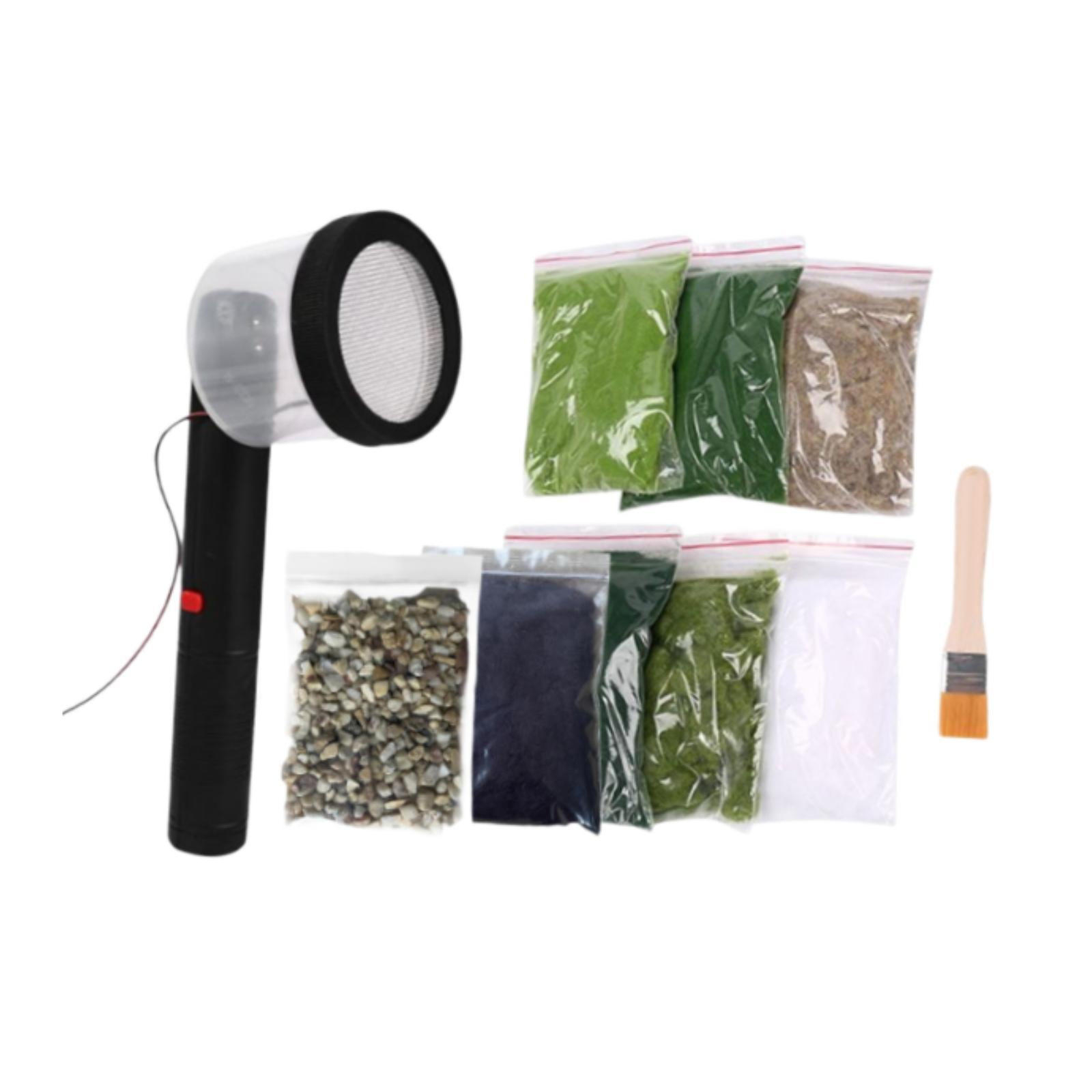 Magideal - Aplicadores De Césped Estático Mini Césped Estático Flocado Ferrocarril Hobby Manualidades Máquina De Flocado Electrostático Para Accesorios De Diseño